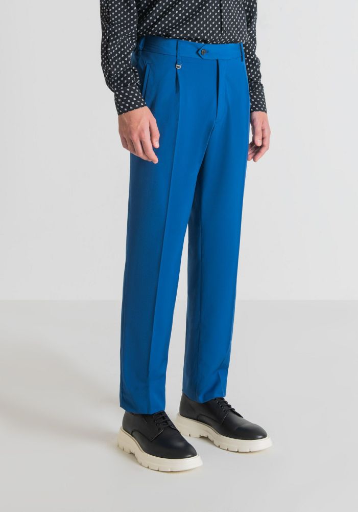 Clothing Antony Morato  | Roger Regular Straight Fit Trousers Blue